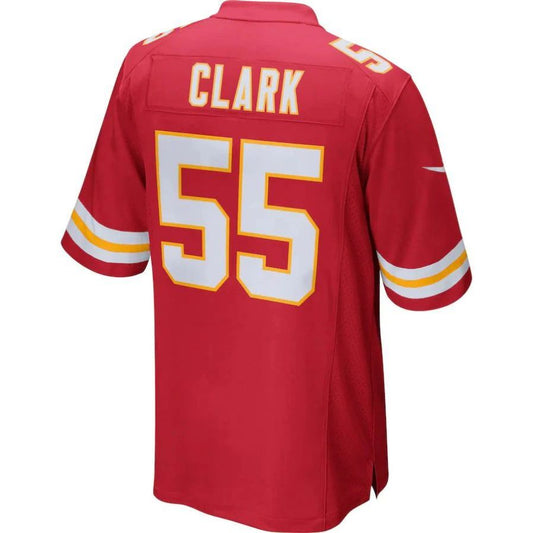 KC.Chiefs #55 Frank Clark Red Player Game Jersey Stitched American Football Jerseys