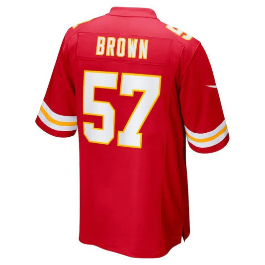 KC.Chiefs #57 Orlando Brown Red Player Game Jersey Stitched American Football Jerseys