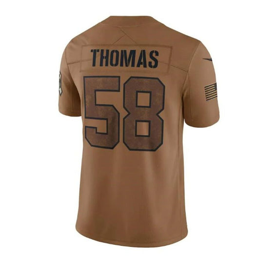 KC.Chiefs #58 Derrick Thomas Brown 2023 Salute To Service Retired Player Limited Player Jersey Stitched American Football Jerseys