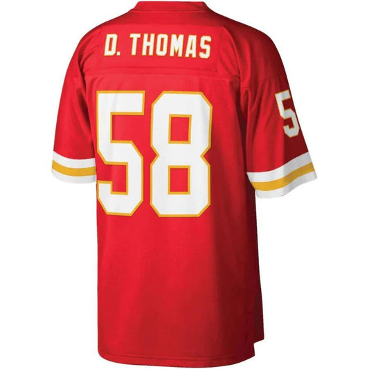 KC.Chiefs #58 Derrick Thomas Mitchell & Ness Red 1994 Legacy Replica Player Jersey Stitched American Football Jerseys