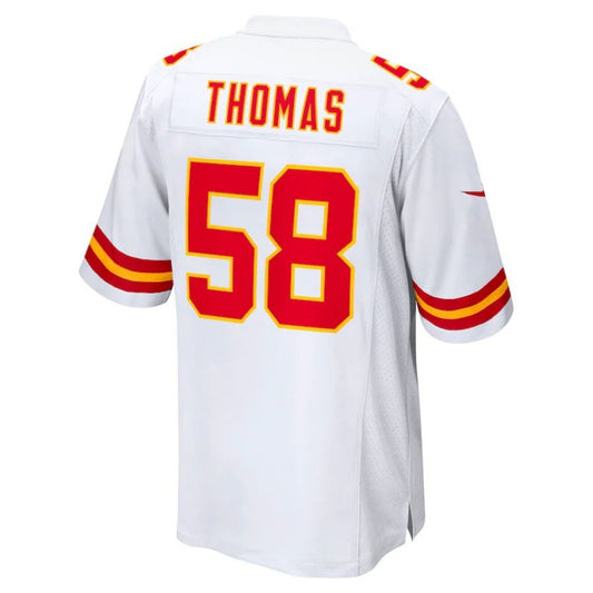 KC.Chiefs #58 Derrick Thomas White Retired Player Game Jersey Stitched American Football Jerseys.
