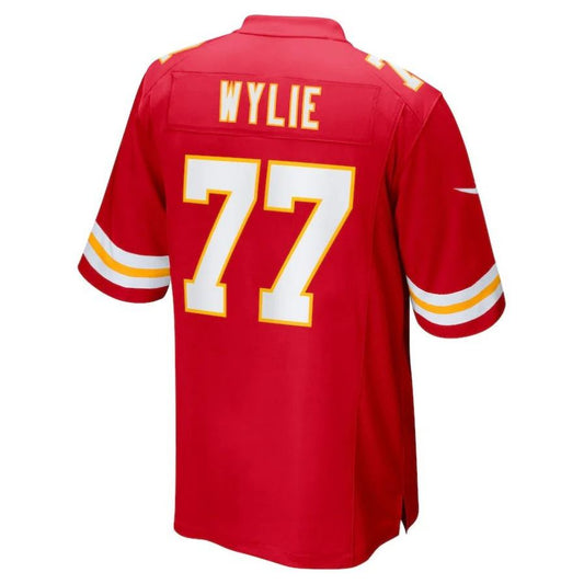 KC.Chiefs #77 Andrew Wylie Red Player Game Jersey Stitched American Football Jerseys