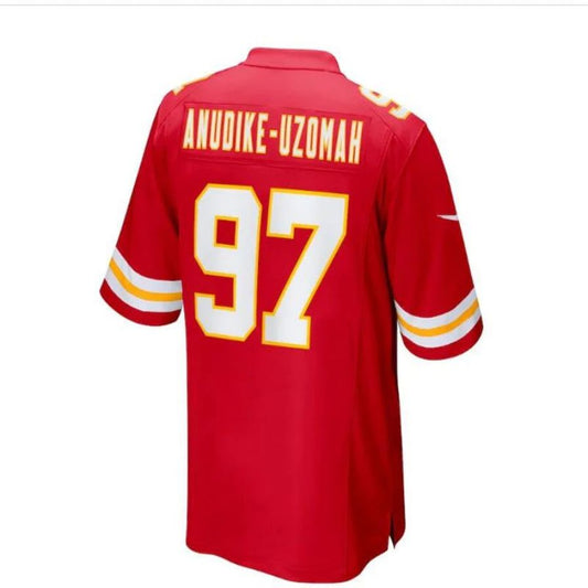 KC.Chiefs #97 Felix Anudike-Uzomah 2023 Draft First Round Pick Player Game Jersey - Red Stitched American Football Jerseys