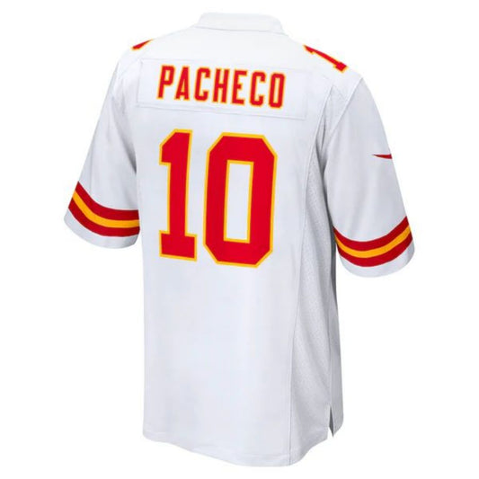 KC.Chiefs #10 Isiah Pacheco White Stitched Player Game Football Jerseys