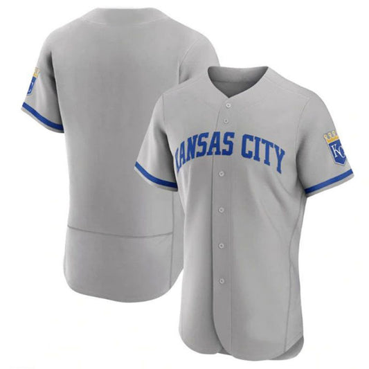 Custom Kansas City Royals 2022 Road Authentic Jersey - Gray Baseball Jerseys