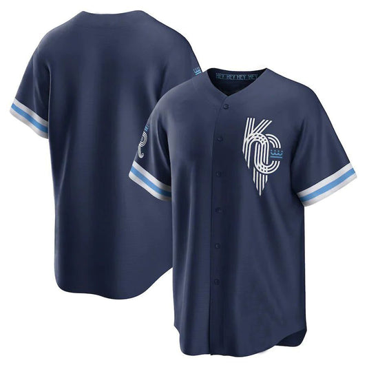 Custom Kansas City Royals Navy 2022 City Connect Replica Jersey Baseball Jerseys