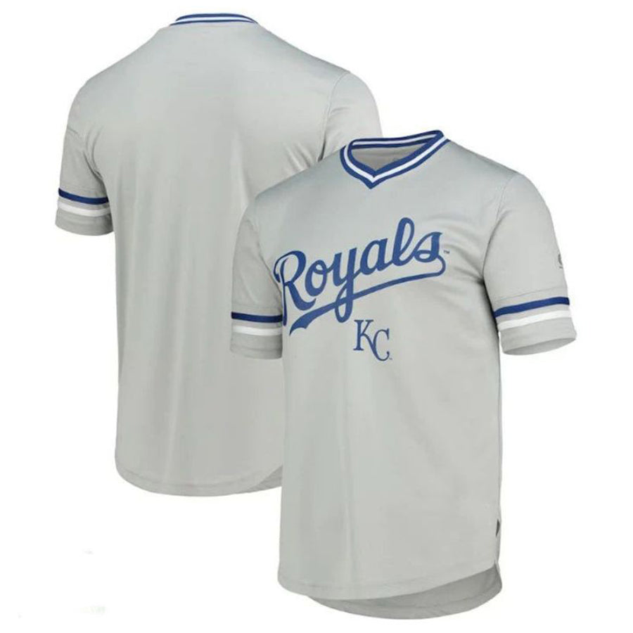 Custom Kansas City Royals Replica V-Neck Jersey Baseball Jerseys