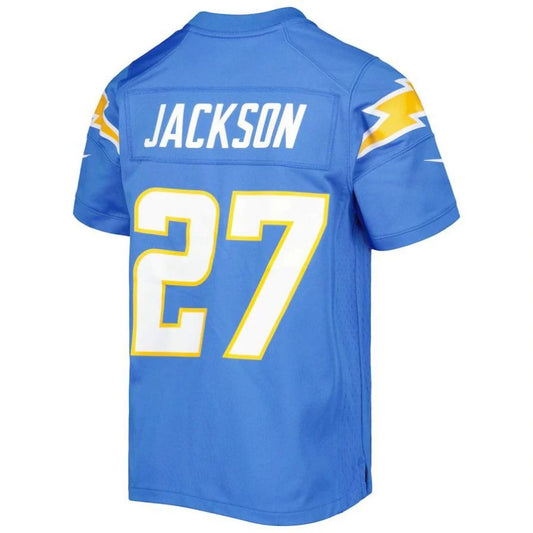 LA.Chargers #27 J.C. Jackson Powder Blue Player Game Jersey Stitched American Football Jerseys