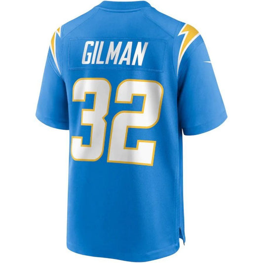 LA.Chargers #32 Alohi Gilman Powder Blue Player Game Jersey Stitched American Football Jerseys