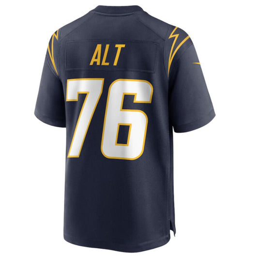 LA.Chargers #76 Joe Alt Navy 2024 Draft First Round Pick Player Game Jersey American Stitched Football Jerseys