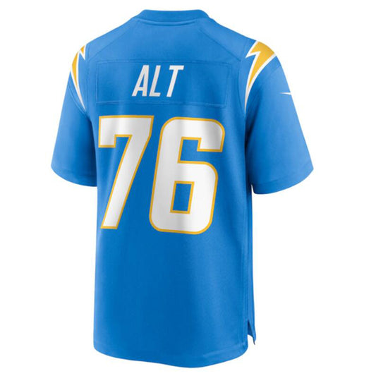 LA.Chargers #76 Joe Alt Powder Blue 2024 Draft First Round Pick Player Game Jersey Stitched Football Jerseys