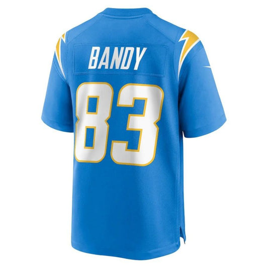 LA.Chargers #83 Michael Bandy Powder Blue Player Game Jersey Stitched American Football Jerseys