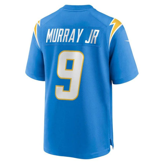 LA.Chargers #9 Kenneth Murray Jr. Powder Blue Player Game Jersey Stitched American Football Jerseys