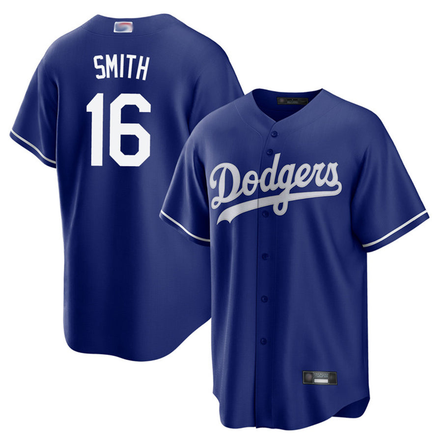 LA.Dodgers #16 Will Smith Player Royal Home Replica Baseball Jerseys