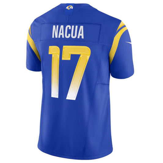 LA.Rams #17 Puka Nacua Royal Vapor F.U.S.E. Limited Jersey American Stitched Football Jerseys