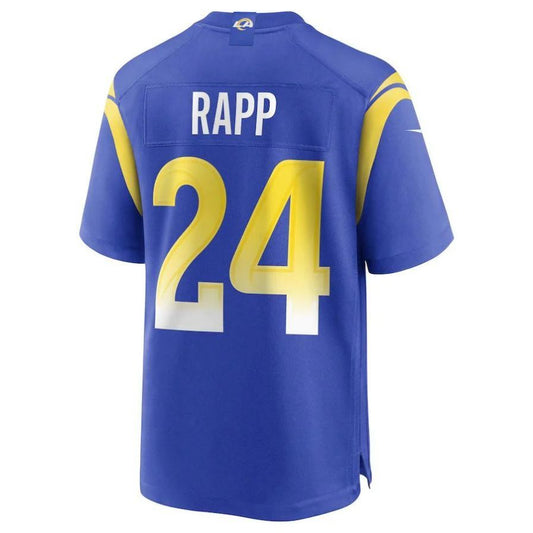 LA.Rams #24 Taylor Rapp Royal Player Game Jersey Stitched American Football Jerseys