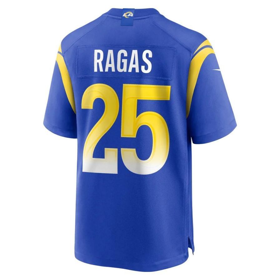 LA.Rams #25 Trey Ragas Royal Game Player Jersey Stitched American Football Jerseys