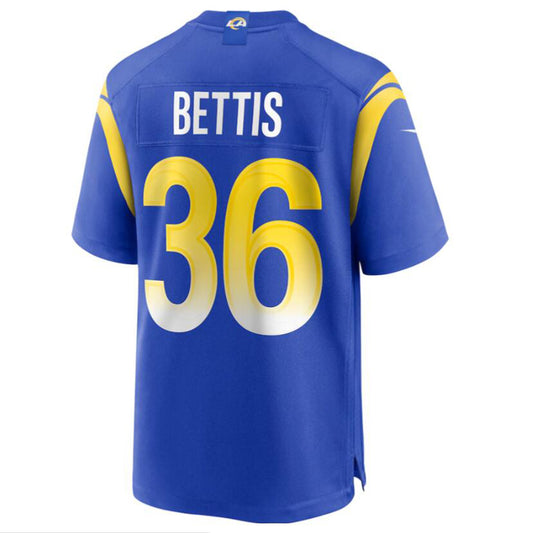 LA.Rams #36 Jerome Bettis Royal Game Retired Player Jersey American Stitched Football Jerseys