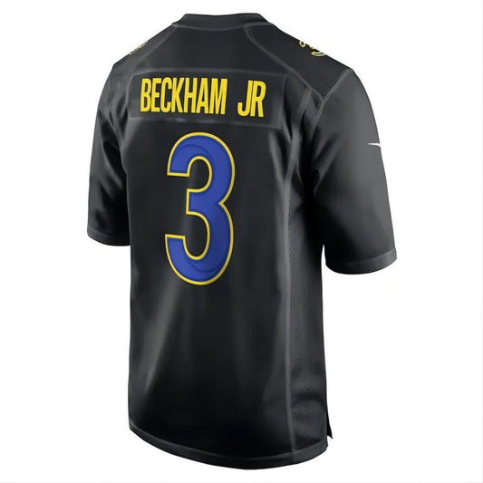 LA.Rams #3 Odell Beckham Jr. Super Bowl LVI Bound Game Fashion Player Jersey Black Stitched American Football Jerseys