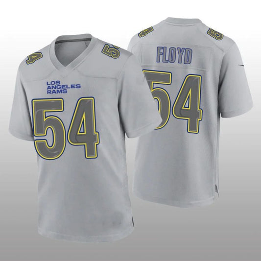 LA.Rams #54 Leonard Floyd Gray Atmosphere Player Game Jersey Stitched American Football Jerseys