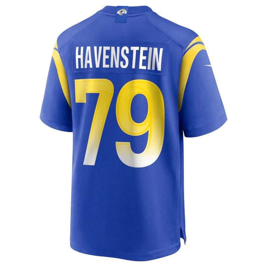 LA.Rams #79 Rob Havenstein Royal Player Game Jersey Stitched American Football Jerseys