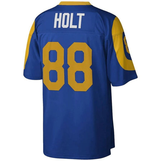 LA.Rams #88 Torry Holt Mitchell & Ness Royal 1999 Legacy Replica Player Jersey Stitched American Football Jerseys