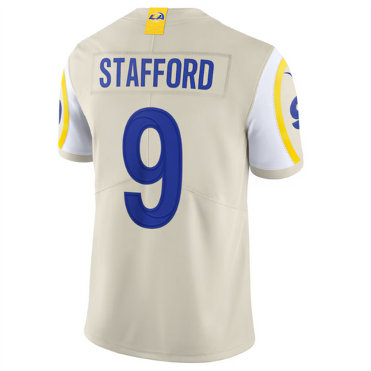 LA.Rams #9 Matthew Stafford Bone Vapor Limited Jersey American Stitched Football Jerseys