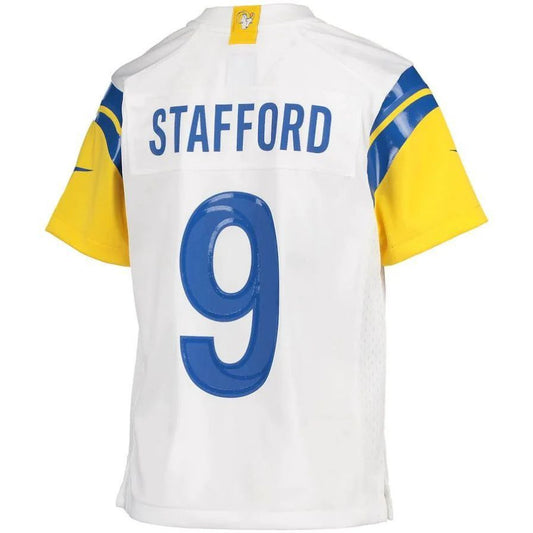 LA.Rams #9 Matthew Stafford White Player Game Jersey Stitched American Football Jerseys