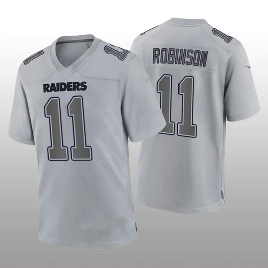 LV.Raiders #11 Demarcus Robinson Gray Atmosphere Player Game Jersey Stitched American Football Jerseys