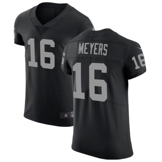 LV.Raiders #16 Jakobi Meyers Black Vapor Untouchable Custom Elite Jersey Football Jerseys