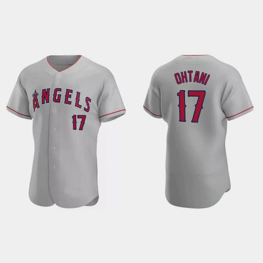 Los Angeles Angels #17 Shohei Ohtani 2020 Road Authentic Jersey ¨C Gray Men Youth Women Player Baseball Jerseys