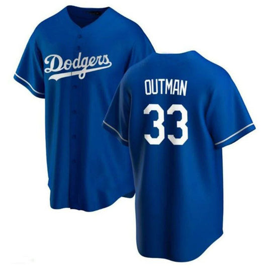 Los Angeles Dodgers #33 James Outman Royal Alternate Replica Player Jersey Baseball Jerseys