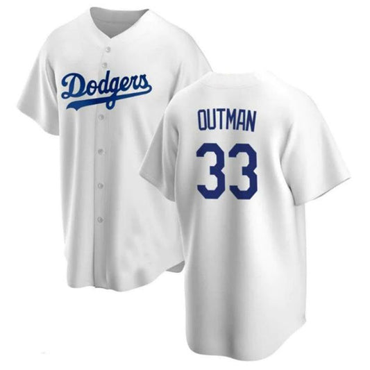 Los Angeles Dodgers #33 James Outman White Home Replica Player Jersey Baseball Jerseys
