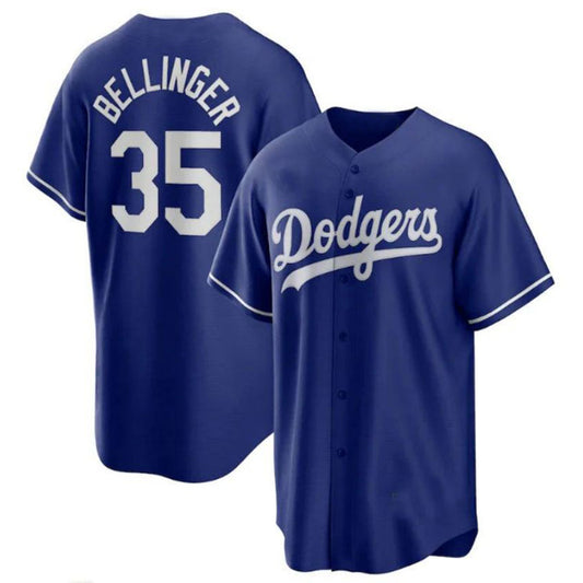 Los Angeles Dodgers #35 Cody Bellinger Alternate Replica Player Name Player Jersey - Royal Baseball Jerseys