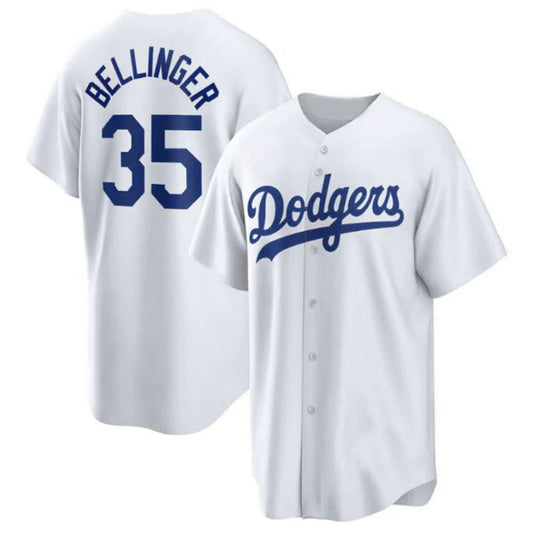 Los Angeles Dodgers #35 Cody Bellinger Cody Bellinger Home Replica Name Player Jersey - White Baseball Jerseys
