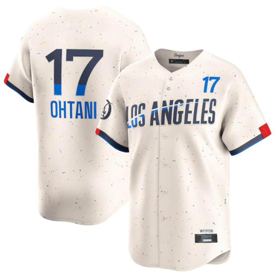 Los Angeles Dodgers #17 Shohei Ohtani Cream 2024 City Connect Limited Player Jersey American Stitched Baseball Jerseys