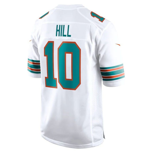 M.Dolphins #10 Tyreek Hill White Alternate Player Game Jersey Stitched American Football Jerseys