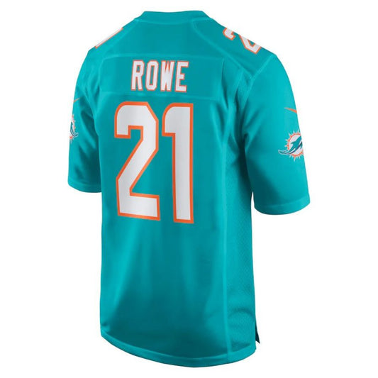 M.Dolphins #21 Eric Rowe Aqua Player Game Jersey Stitched American Football Jerseys