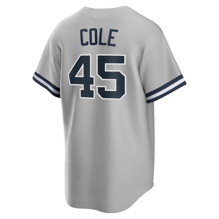 New York Yankees #45 Gerrit Cole Navy Alternate Replica Player Name Baseball Jersey