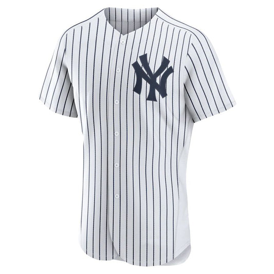 Custom New York Yankees White Road Authentic Custom Baseball Jersey