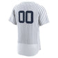 Custom New York Yankees White Home Authentic Team Baseball Jersey