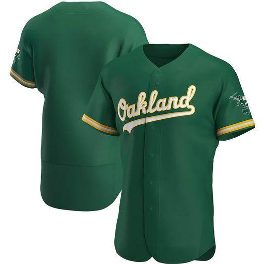 Baseball Jersey Custom Oakland Athletics Green Authentic Team Jersey