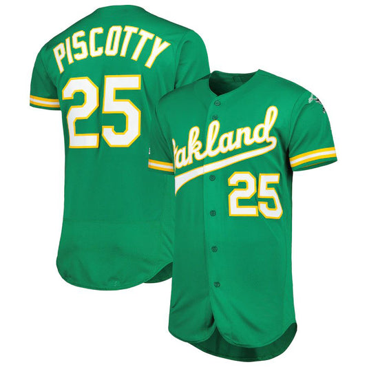 Oakland Athletics #25 Stephen Piscotty Majestic Green Authentic Collection Flex Base Player Jersey