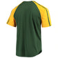 Custom Oakland Athletics Stitches Green Button-Down Raglan Replica Jersey