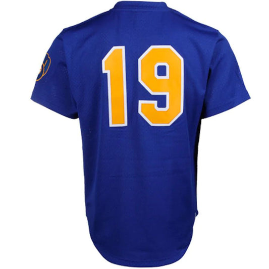 Milwaukee Brewers Robin Yount Mitchell & Ness Royal Cooperstown Mesh Batting Practice Player Jersey