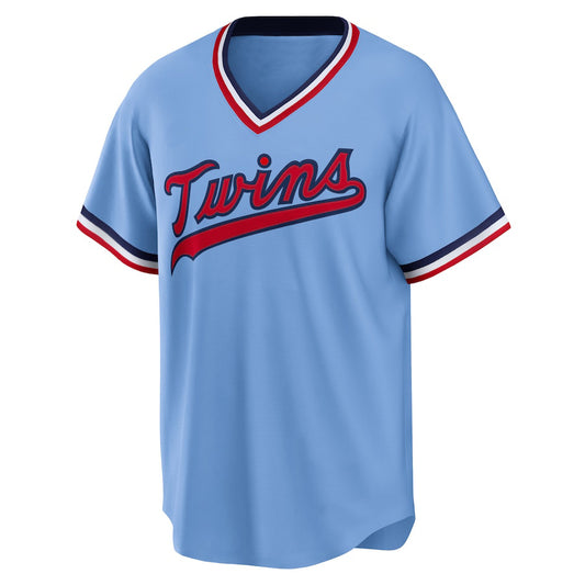 Custom Minnesota Twins Road Cooperstown Collection Team Game Baseball Jersey