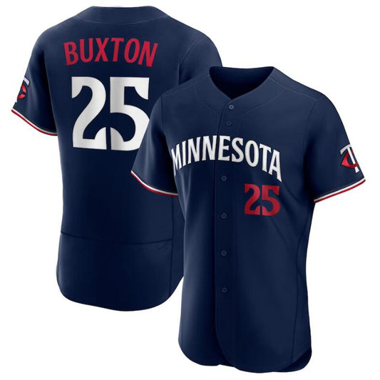 Minnesota Twins #25 Byron Buxton Navy Alternate Authentic Official Player Jersey
