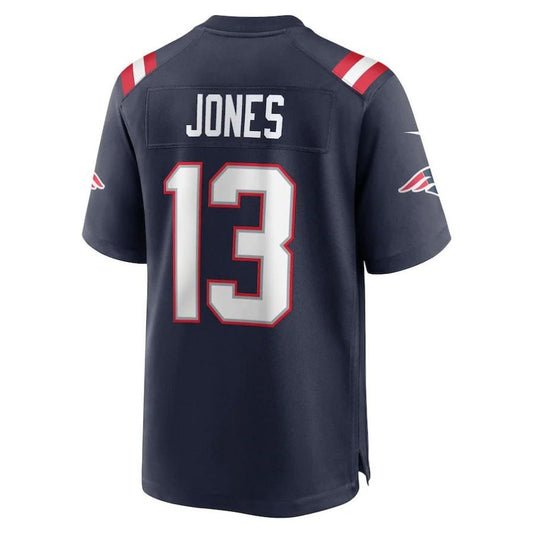NE.Patriots #13 Jack Jones Navy Game Player Jersey Stitched American Football Jerseys