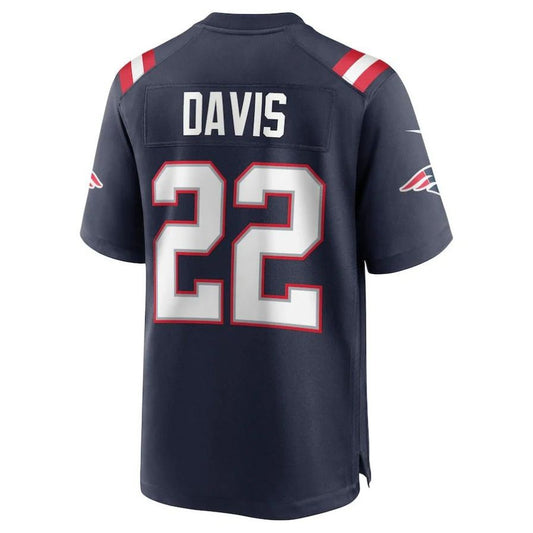 NE.Patriots #22 Cody Davis Navy Player Game Jersey Stitched American Football Jerseys