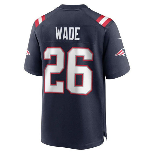 NE.Patriots #26 Shaun Wade Navy Player Game Jersey Stitched American Football Jerseys